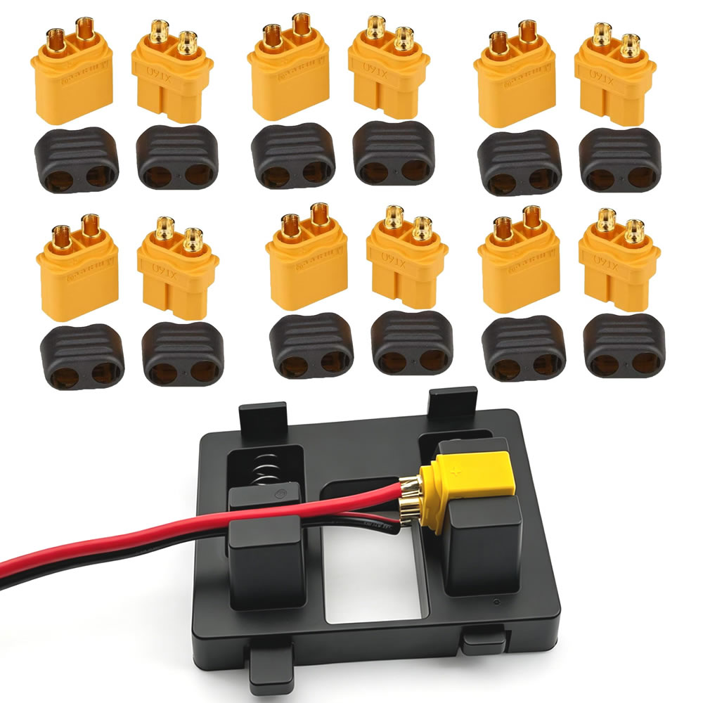 Drone Battery Connector - Разъем XT60 с корпусом-втулкой, гнездовой/штекерный, с