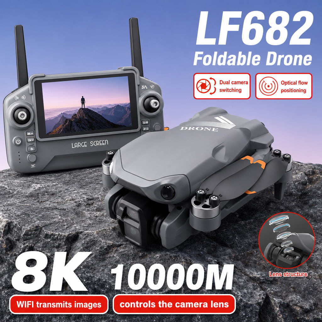 Drone Battery Smart - Дрон для аэрофотосъемки LF682 с двумя