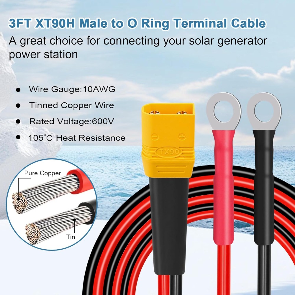 Drone Battery Connector - XT90 — клеммный кабель с уплотнительным