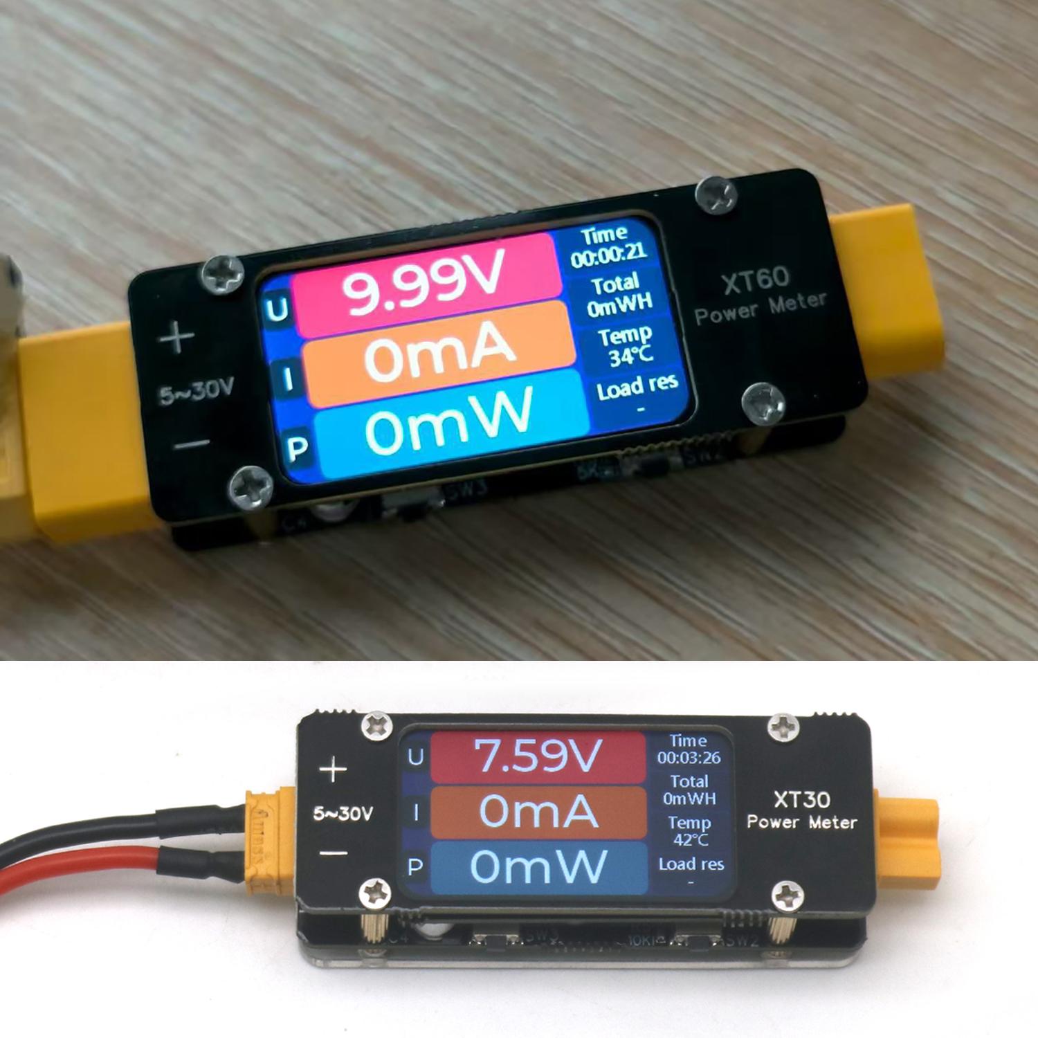 Drone Battery Voltage Checker - 2mA-64A DC XT60 Амперметр Измеритель мощности
