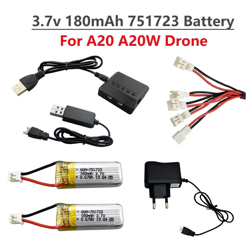 Drone Battery Li-Ion - Оригинальный литий-полимерный аккумулятор 3.7V 180mAh и