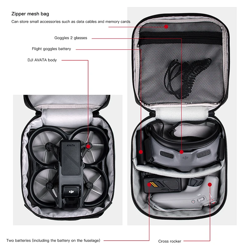 Портативный чехол, двухслойная – обзор и цена Drone Battery Bag