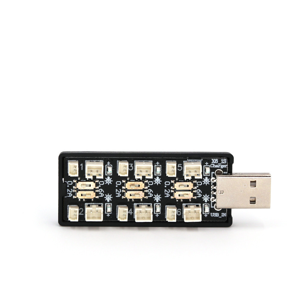 6CH USB 1S LiPo/LiHv 3,7 В/4,2 – обзор и цена Drone Battery Connector