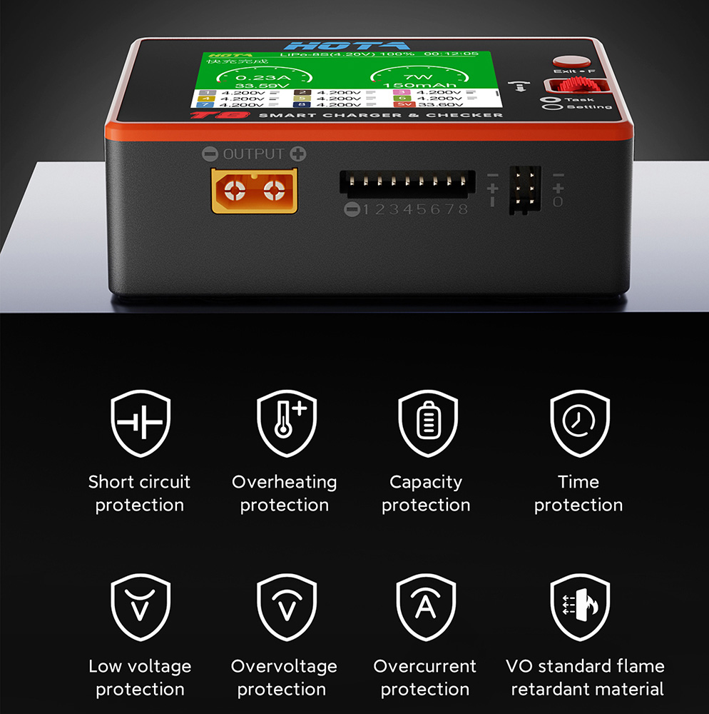 Умное зарядное устройство HOTA – обзор и цена Drone Battery Smart