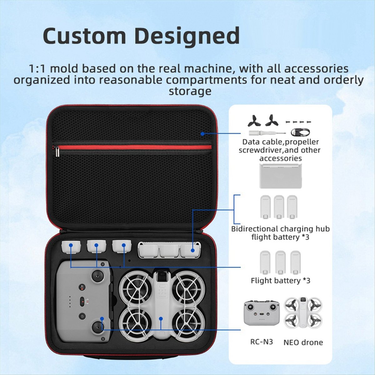 Сумка-переноска A43M для дрона – обзор и цена Drone Battery Strap