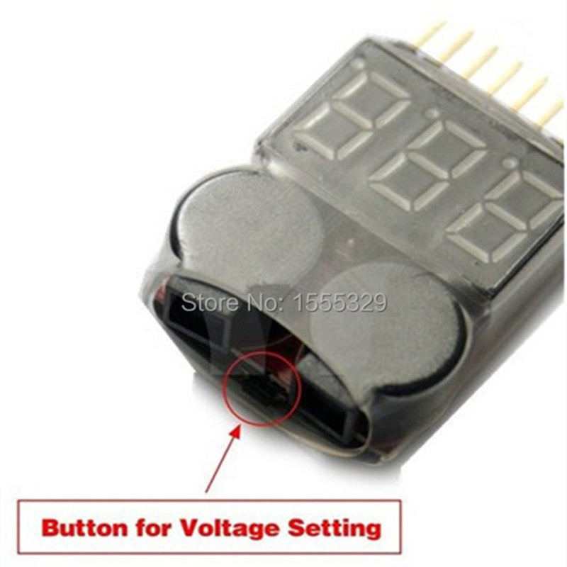 2 шт. 1S-8S LiPo тестер напряж – обзор и цена Drone Battery Voltage Checker