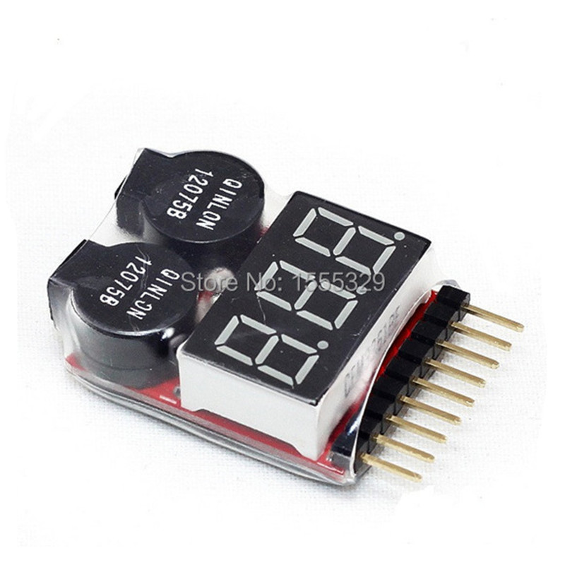 2 шт. 1S-8S LiPo тестер напряж – обзор и цена Drone Battery Voltage Checker