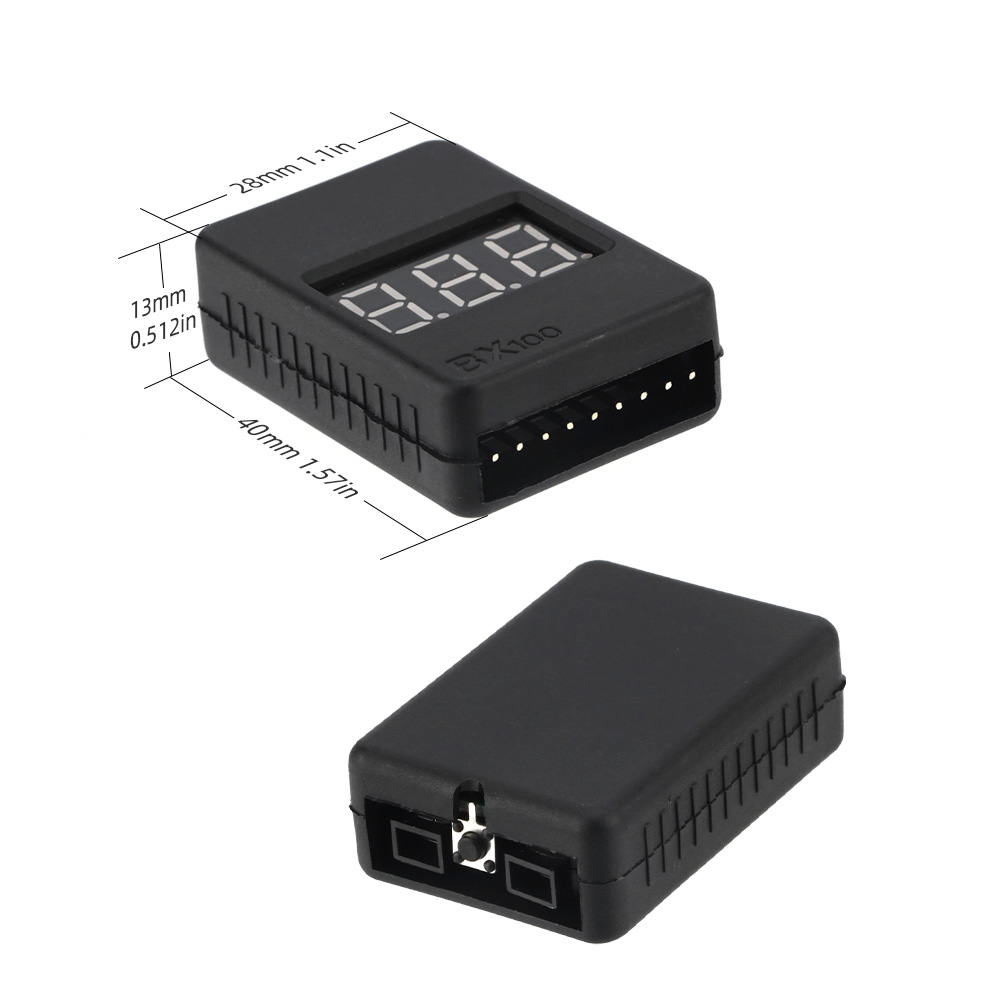 BX100 1-8S Тестер напряжения L – обзор и цена Drone Battery Voltage Checker