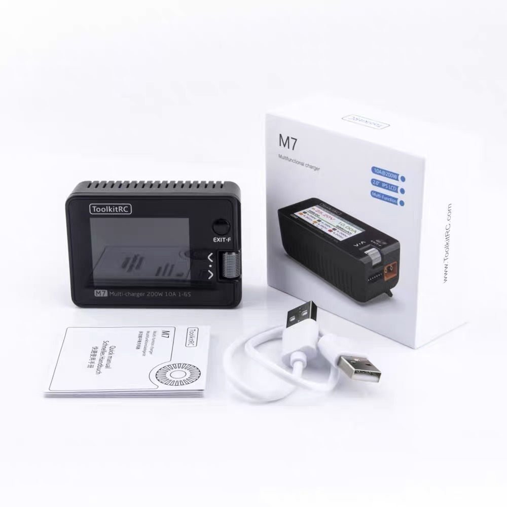 Для ToolkitRC M7 200 Вт 10A За – обзор и цена Drone Battery Voltage Checker